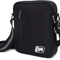 TVS Durable Polyester Urban Cross Bag with Adjustable Shoulder Strap, Black-picture-38