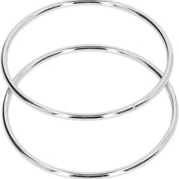 Sorandy Purse Handle Replacements - Round Shape Metal Handles for Luggage, Shoulder Bag, Beach Bag, Handbag DIY Accessories (#3) - 2Pcs image 1