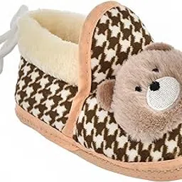shop frenzy kids non slip anti skid baby unisex infant soft booties shoes crib shoes boy girl (3-12 Months)-picture-11