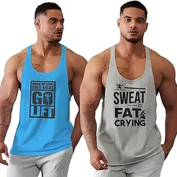 bab being beast apparel BAB Men's Printed Gym Vest | Scoop Neck | Sleeveless Polyester Sando for Workout & Innerwear-picture-35