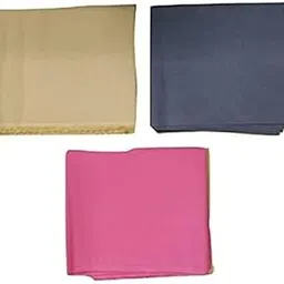 Pure Cotton Unstitched Fabric 2.2 Meters for Women's Saree Skirts, Petticoats, Pyjamas, Salwar, Pack of 3 (Cream, Grey, Pink)-picture-55