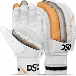 DSC Condor Atmos Cricket Batting Gloves, Youth-Left (White-Red)-image-39