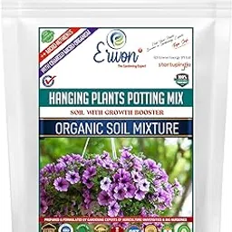 Erwon® Hanging Plant Potting Mix, Premium Essential Powerful Organic Soil with Plant Growth and Flower Booster, Charged Micro-organism and ++ Micronutrients (1800 gm)-picture-40