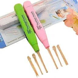 ZITWA LED Flashlight Earpick for Ear wax remover and cleaner, Ear cleaning tools for kids and adults (Pack of-2, Multicolor)-picture-49