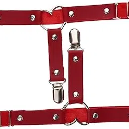 velura Club Bollywood®Womens Heart Decor Garters Adjustable Leg Strap Garters Suspenders Red|Clothing, Shoes & Accessories | Womens Clothing |2 x Women Leg Garter-picture-23