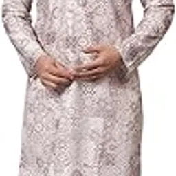rare camel Men's Chickenkari Ethnic Wear Kurta Pajama Set | Stylish Cotton Kurta Set for Men, Classic Fit for Weddings and Festive Occasions (2421)-picture-55