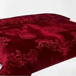 CHANGERS Embossed Blankets,Quilt,duvets,dohar,Quilt,duvets,dohar Solid Colour Ultra Soft Floral Double Bed Heavy Mink Winter Blanket-picture-20