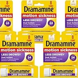 Dramamine Less Drowsy Formula 25mg Tablets-8 ct (Quantity of 5) by Dramamine-picture-58