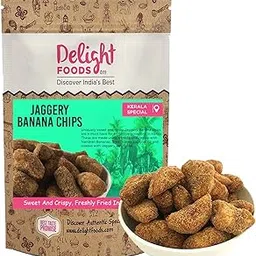 Delight Foods Kerala Special Jaggery Banana Chips 400G - Indian Snack-picture-30
