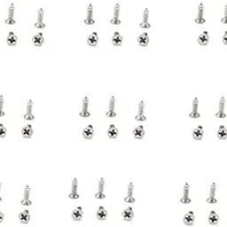 Techmahoday® Rust Proof Hinge Screws/Self Tapping 2mm Diameter Screws for Small Handmade wooden box, Furniture, Projects and DIY (M2x8mm,200pcs) (Silver)-picture-35