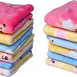 cluze Kids Baby Super Soft Handkerchief For Daily Use/Newborn Baby Shower Gift (25X25 Cms Multicolour)-picture-59