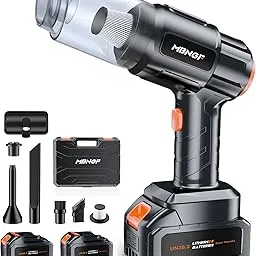 MBNGF Car Vacuum Portable Cordless, 35000PA High Power Suction & Blower, Wireless Handheld Vacuum Cleaner for Car, Home, Office, Pet(Abyssal Black)-picture-10