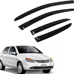 Rain Wind Door Visor Side Window Deflector Compatible with (Tata Indica 2012 Set of 4pc-picture-39