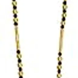 Traditional Gold & Black Bead Heart Mangalsutra-picture-25