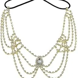 elaccent Multi-Layer Thigh Chain | Rhinestone Elastic Leg Chain & Crystal Body Chain for Women & Girls-picture-17