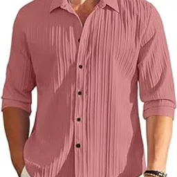 royalscout Men's Cotton Blend Full Sleeve Short Kurta Featuring Mandarin Collar Perfect for Ethnic Styling, Work Gatherings, or Festive Events-picture-30
