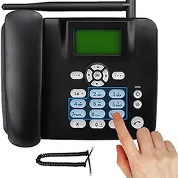 𝟏𝟓 𝐘𝐄𝐀𝐑𝐒 𝐖𝐀𝐑𝐑𝐀𝐍𝐓𝐘 GSM Wireless Desk Phone with SIM Support, Caller ID, Hands-Free Calling, and Long Battery Life – Perfect for Home & Office Use image 1