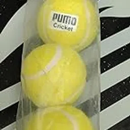 Pumo Cricket Tennis Balls, Pack of 3, Yellow-picture-14