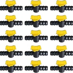 Ascension Agro Drip Irrigation Garden Watering Plants Accessories 16MM Straight Connector with Tap Agro Drip Irrigation Tools (100Pieces Taps)-picture-10