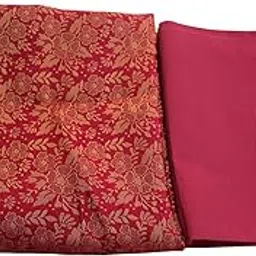 the laughing flowers Unstitched Ethnic Wear Brocade Banarasi Silk Blouse Piece Material with Cotton Lining – 1 Meter Each – For Women's Choli, Blouse, Return Gifts-picture-14