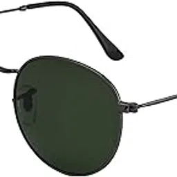 ted smith Glass UV Protection Metal Round Sunglasses image 1