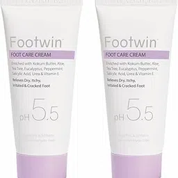 Footwin Foot Care Cream | pH 5.5,| Intense Heel Repair & Moisturization | pH-Balanced Formula | Non-Greasy & Quick Absorbing | Keeps Feet Smooth & Hydrated | (60 gm - Pack of 2)-picture-12