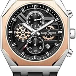daniel hechter Paris Orsay Collection Multifunctional Watch for Men with Octagone Dial and Silicon Strap-DHM1007-picture-35