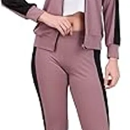 benzos Women's Body Fitted Gym Running Sports Track Suit | Regular Casual Fit | Track Suit for Girls & Women | Fabric - Polyester Blend-picture-16