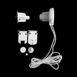 Pack of 10 Roller Blinds Accessories (Release Gear Control Unit) : Release Gear Control Unit, 2 Brackets, 2.4 Meters Beaded Chain, 2 end Caps & Chain Stopper (10)-image-58