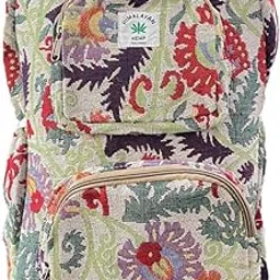 ElephHemp Jacquard Hemp Backpack, Unisex, 17 Inch, Eco-Friendly, Casual/Travel/Laptop/School/College Backpack-picture-19