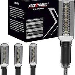 AllExtreme EXNPE01 Imported Original Water Style Blinker Bright LED Indicators Universal For All Bikes, Lights (Pack Of 4, Yellow With Red)-image-44