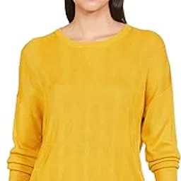 max Viscose Blend Women Chevron Knit Lightweight Round Neck Sweater-picture-18