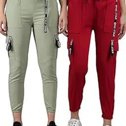 funday fashion Women's Regular Fit low Rise Cargo Pant-picture-51