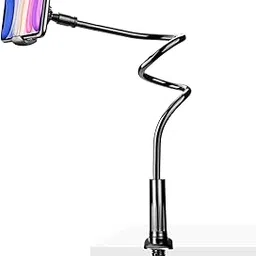 TONDA Cell Phone Clip Bed Stand Holder, with Grip Flexible Long Arm Gooseneck Bracket Mount Clamp for Desk, Compatible with iPhone 14 Pro Max XR X 8 7 6 or Other 4-7" Devices 33in-picture-10