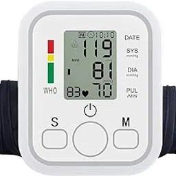 RUNMAY BP Monitor Fully Automatic Blood Pressure Machine to Check Digital Accurate Level for Home Monitoring Device with Talking Function,Large Display + Cuff Kit Best Accurate Apparatus Measurement- White-image-36