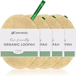 ENVIROO Oval Body Scrubber for Bathing - 100% Natural Loofah Sponge for Women and Men | Eco-Friendly & Biodegradable Loofah Scrubber for Skin Exfoliation | Cleanses, and Revitalizes Skin (Pack of 4)-picture-26