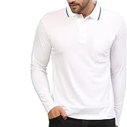 alarm Men's Cotton Rich Polo T Shirt | Collar Tshirts | Full Sleeves | Plain-Regular Fit | Pocket T Shirt-picture-34