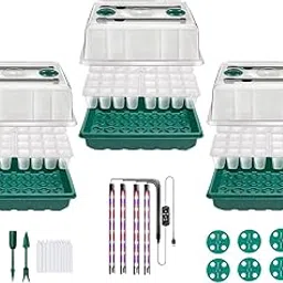 LOOM TREE Seed Starter Tray Growing Tray for Wheatgrass Growing Microgreens Hydroponic-image-62