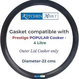 Kitchen Mart Gasket compatible with Prestige Popular Pressure cooker (4 Liters)-picture-46