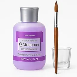 Brille Bee Professional Acrylic Nail Extension Monomer Kit with Brush and Dappen Dish, 150ml-image-44