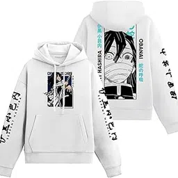 eshaaver Anime Design Cotton Hoodie, Black, Unisex-picture-41