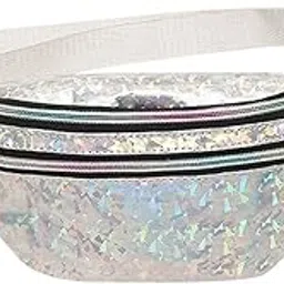 ZAPORA Waist Packs Waist Packs,Waist Pack for Women Fanny Packs Bag Shiny Hip Fashion Shiny Bags (Color : White)-image-22