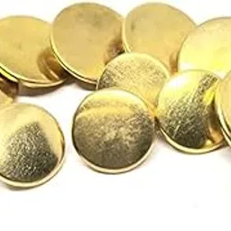 REENA Antique Gun Metal Bronze Round Button for Coat, Blazer, Suit, Sherwani, and Indian Dresses - Big & Small Buttons Combo (6 Big + 6 Small) Ethnic Classy Design-picture-38