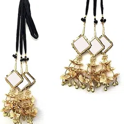 SANDYNAVZ Heavy Square Design Paranda Parandi Braid Tassles Hair Accessory for womens-picture-55