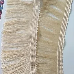 Silk Tassel Lace 3.5 inch Wide for All Types of Fabrics (Off White (Cream), 3.5 inch)-image-66