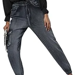 sassafras Women Washed Street Wear Jogger Jeans-picture-19