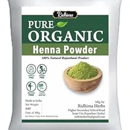 ridhima Pure Organic Henna Powder / 100% Natural Rajasthani Product Pack of 1-picture-45