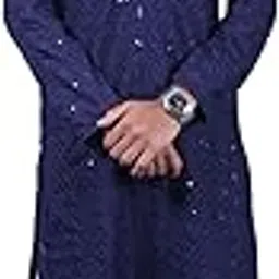 Buy Men Blue Colour Co-Order Kurta-image-17