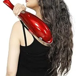 Unisex Dolphin Handheld Body Massager | Electric Full Body Vibration Massage Hammer with 6 Interchangeable Heads | Cervical, Back, Shoulder & Pain Relief Machine (Multicolour)-picture-24