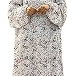 Prayer dress- white floral print-picture-52